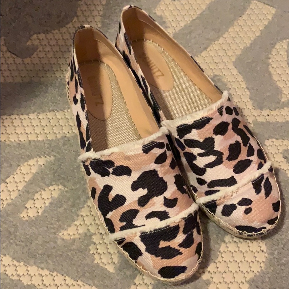 SCHUTZ Pink Leopard Print Espadrilles